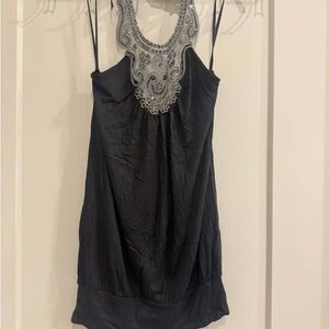 Body Central Black Dress with Silver Accents